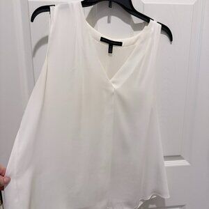 White House Black Market Sleeveless V-Neck Blouse